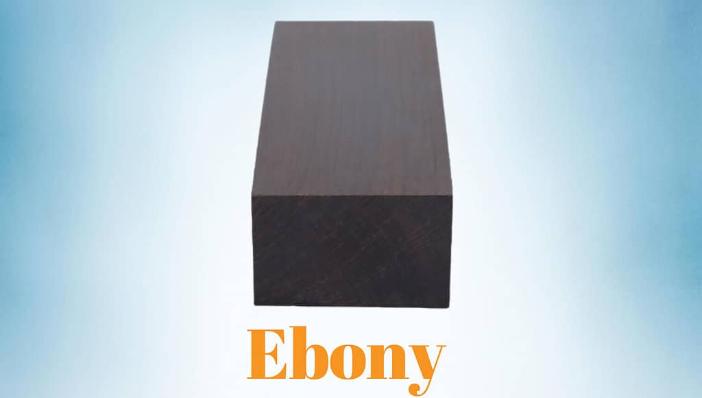 Ebony wood for making chess pieces