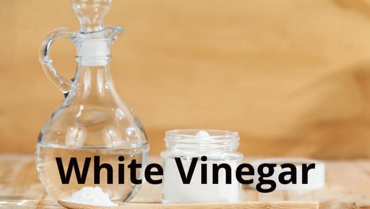 White Vinegar for removing oil stains from wood